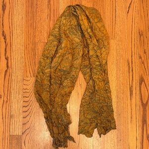 Textured Orange Scarf